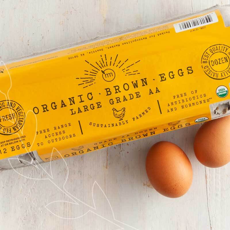 Our organic eggs are delivered fresh from the farm twice a week. #BestofMet
