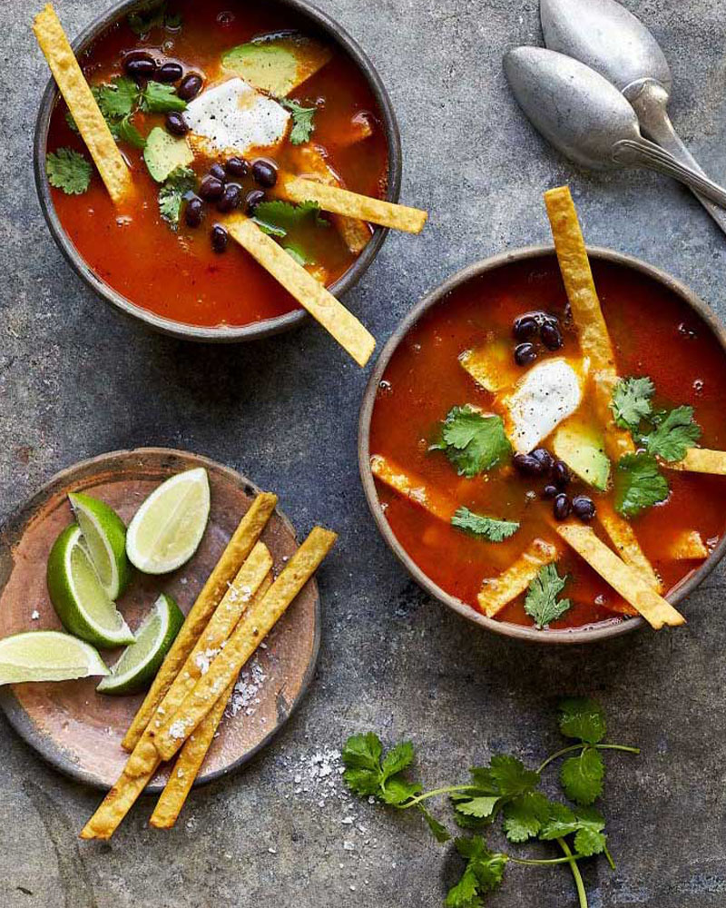 Mexican-Style Tomato Broth (for Tortilla Soup)