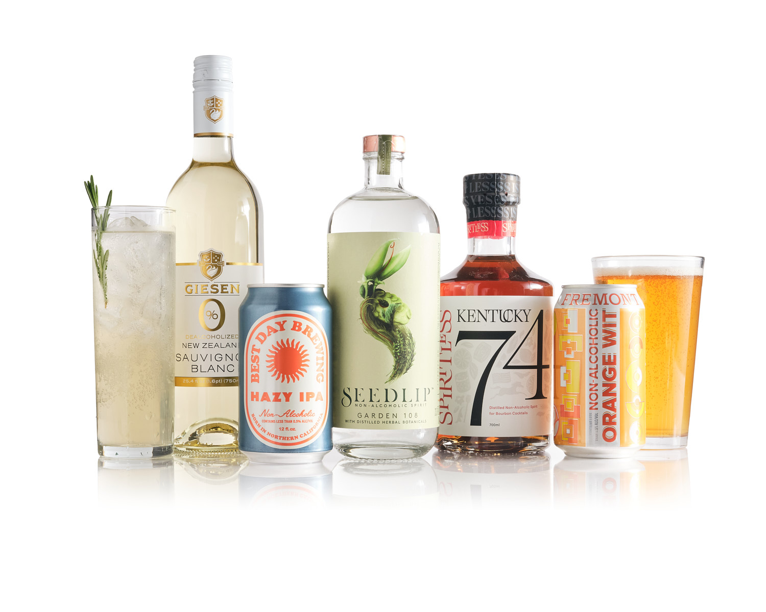 Five non-alcoholic drinks