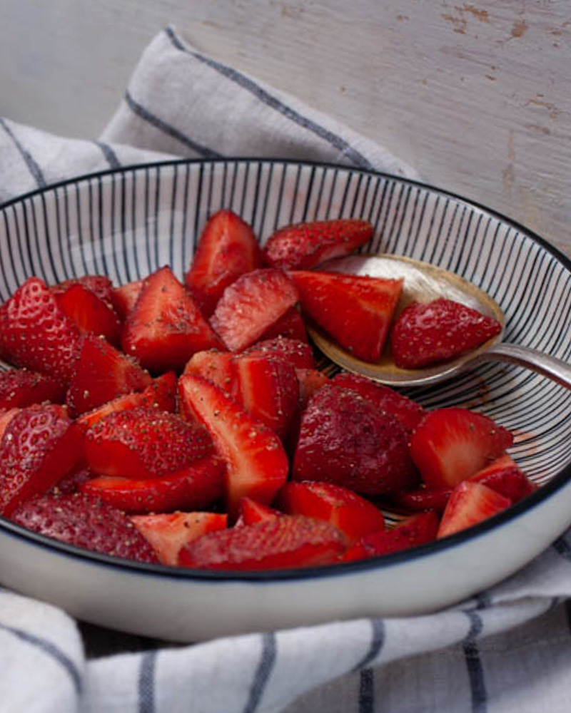 Balsamic-Macerated Strawberries