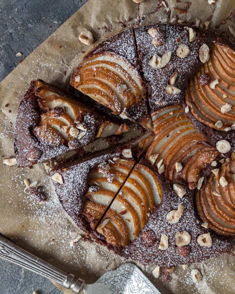 Chocolate Pear Torte