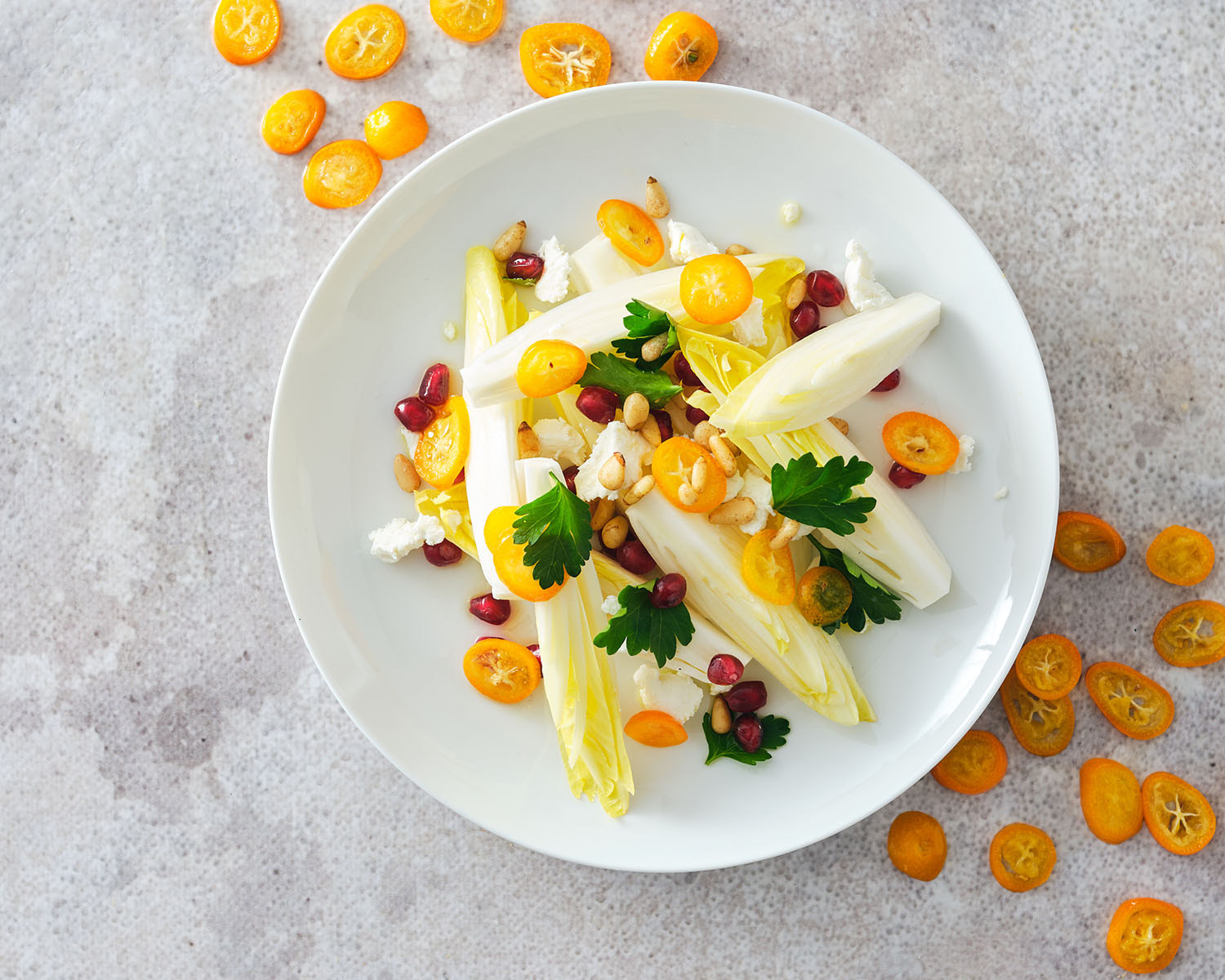 endive salad kumquats