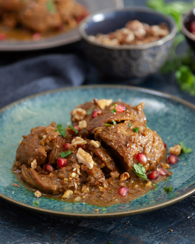 Fesenjan (Persian Pomegranate And Walnut Chicken) For Multicooker Or Instantpotandreg;