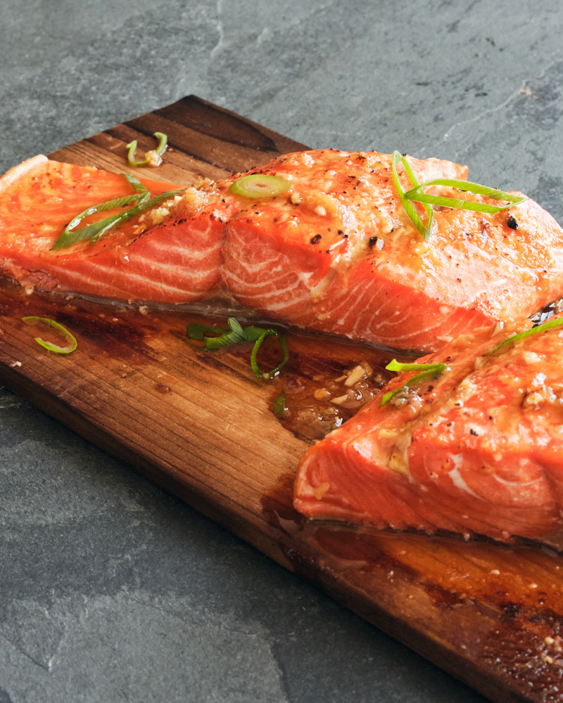 Soy Ginger Cedar Plank Salmon