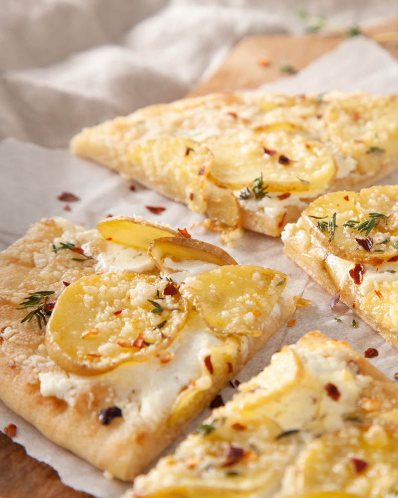 Truffled Potato and Goat Cheese Flatbread