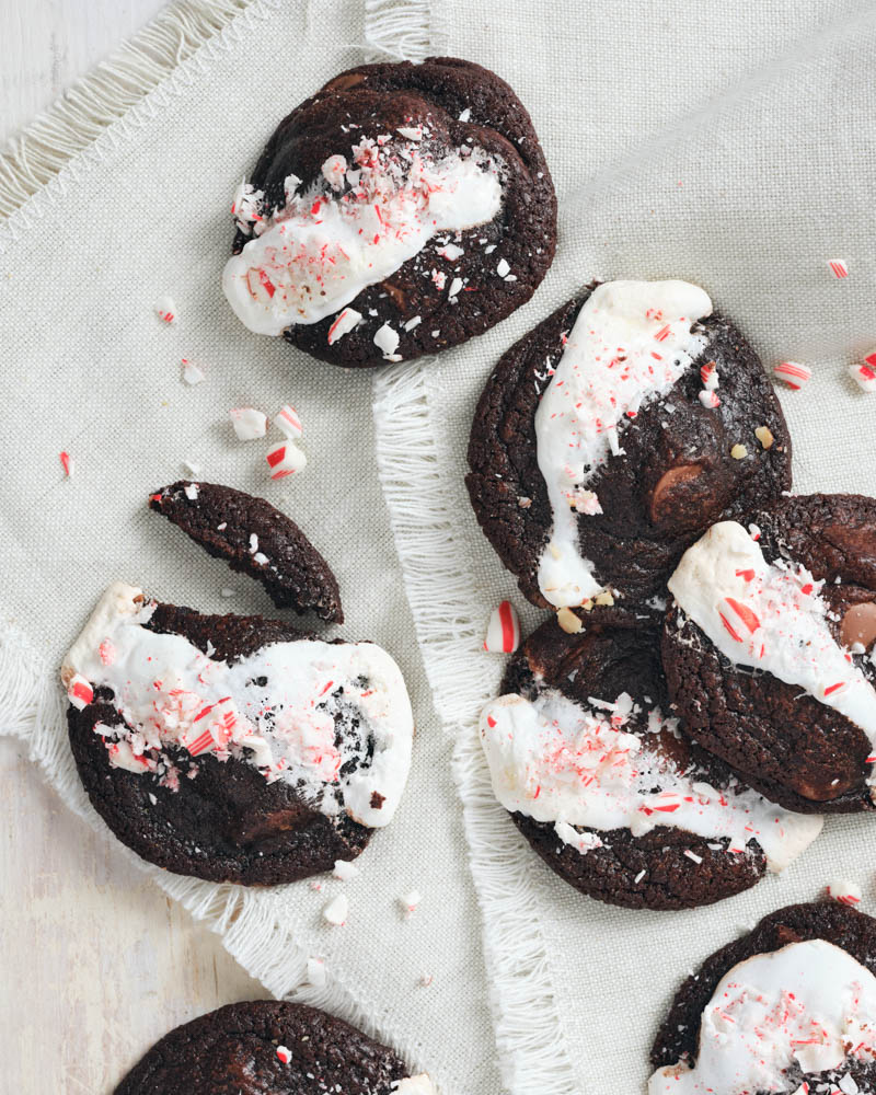 Peppermint Cocoa Cookies