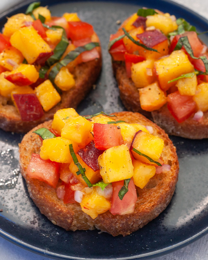 Peach Crostini