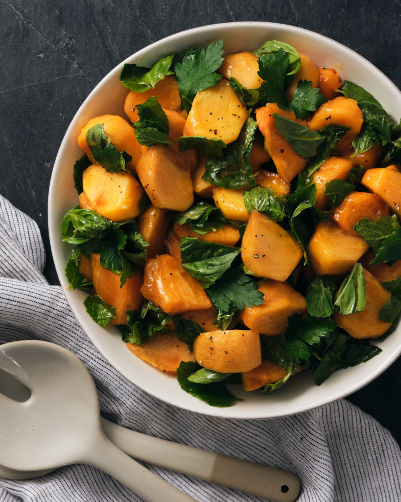 Persimmon And Herb Salad