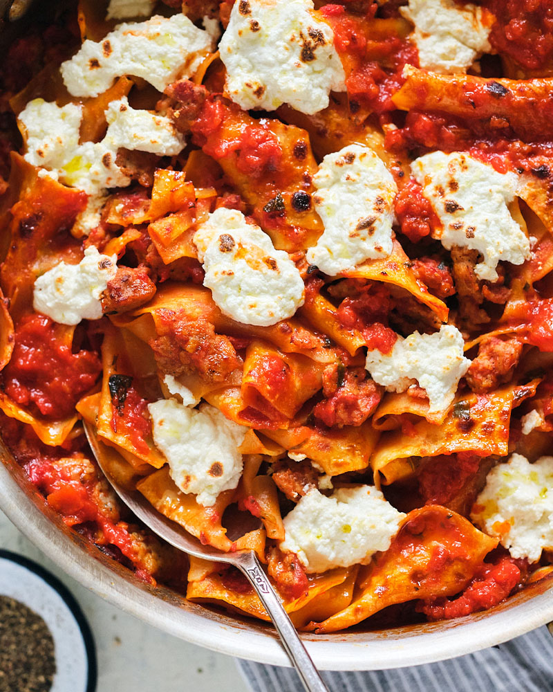 4-Ingredient One-Pan Skillet Lasagna