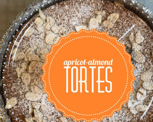 Apricot almond tortes in a package.