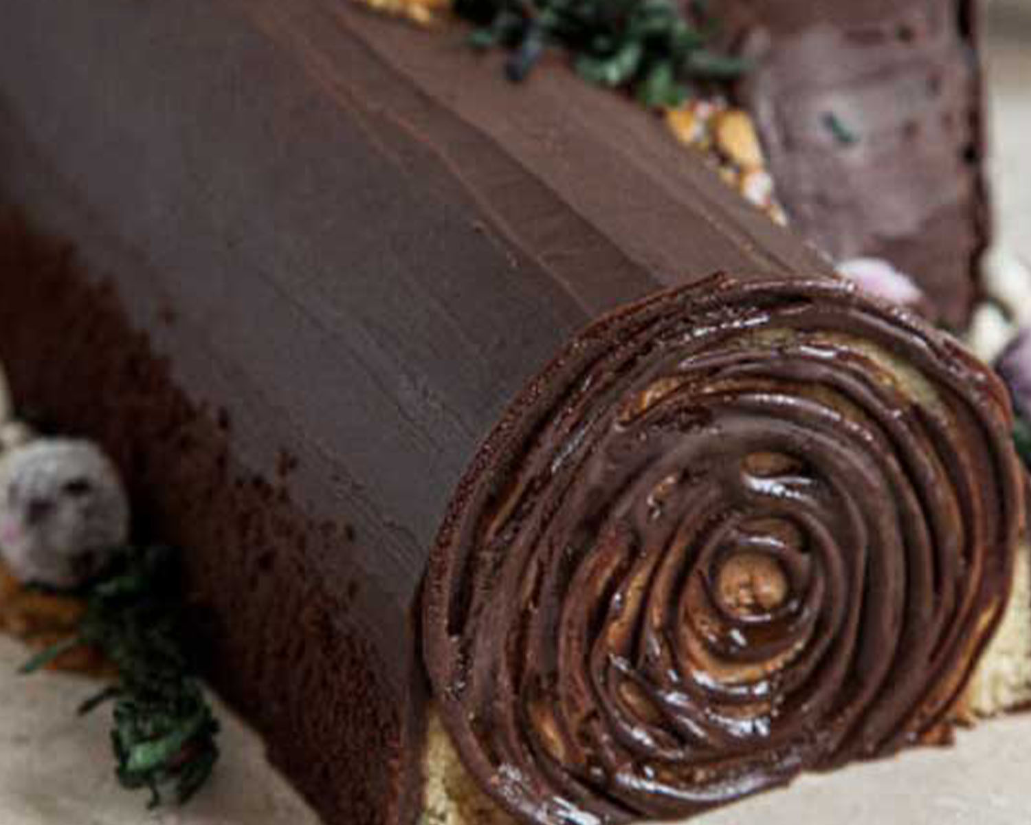 yule log cake