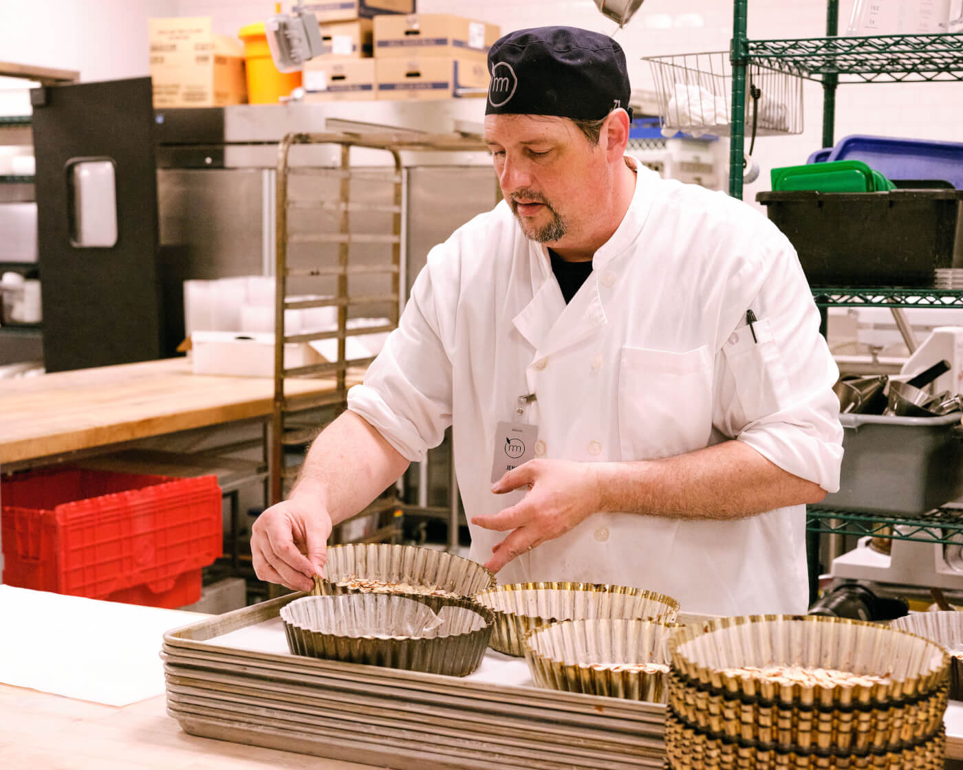 jens making almond cake