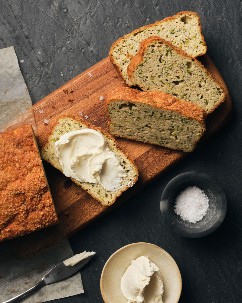 Keto Friendly Savory Zucchini Bread