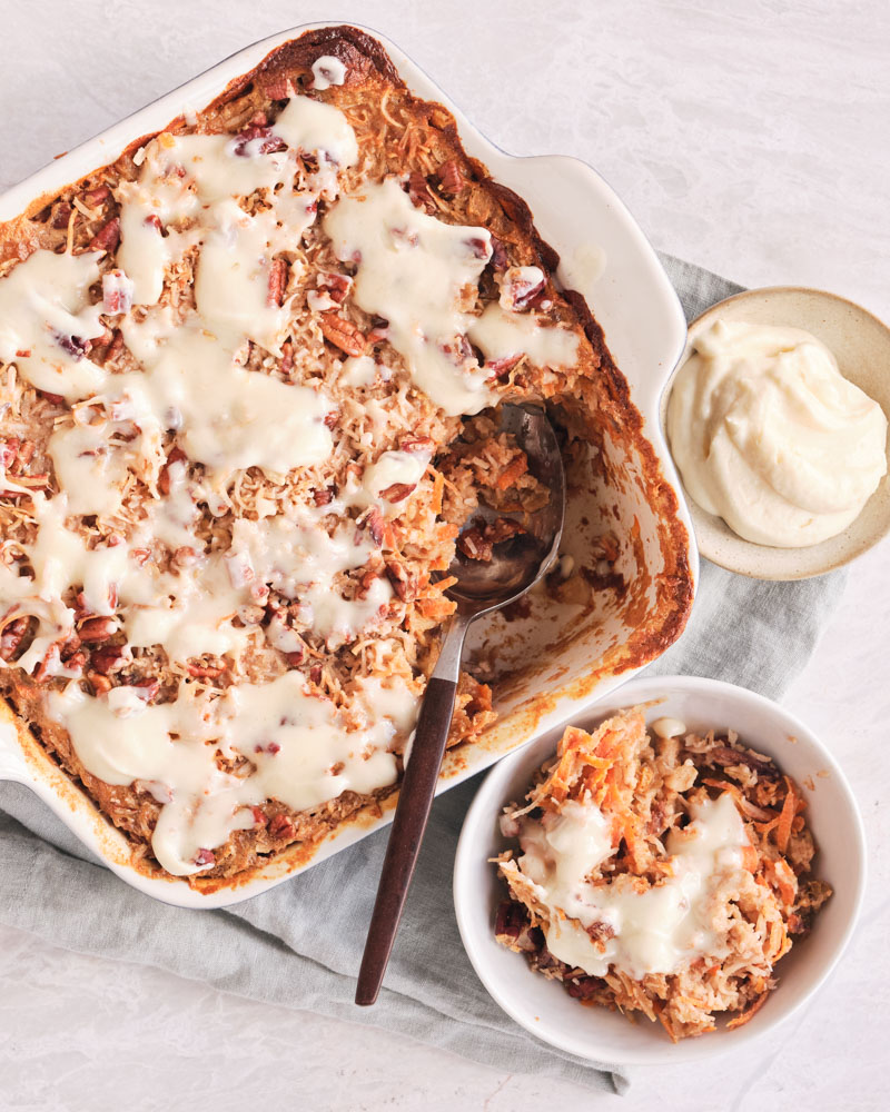 Carrot Cake Baked Oatmeal