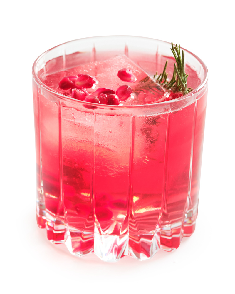 Pomegranate Zero Proof Tonic Mocktail