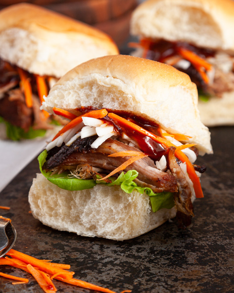 Korean-Inspired Bo Ssam Pork Sliders