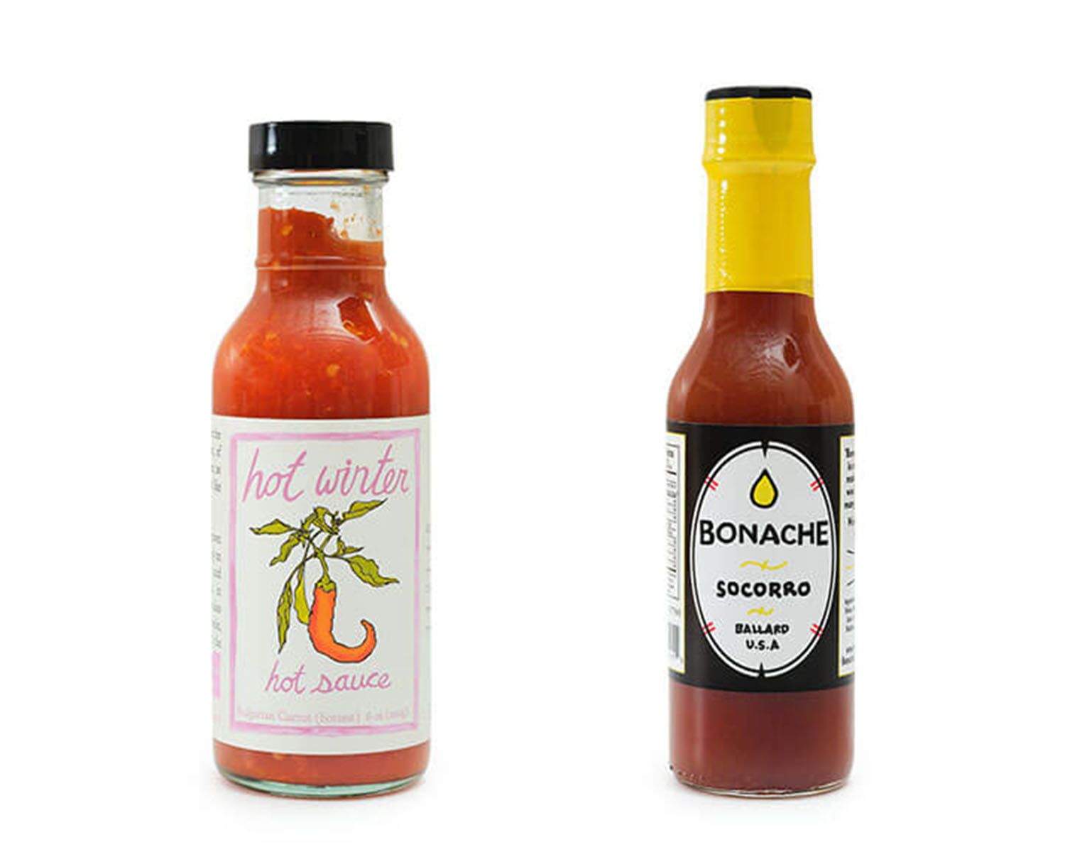 hot winter sauce and bonache socorro sauce