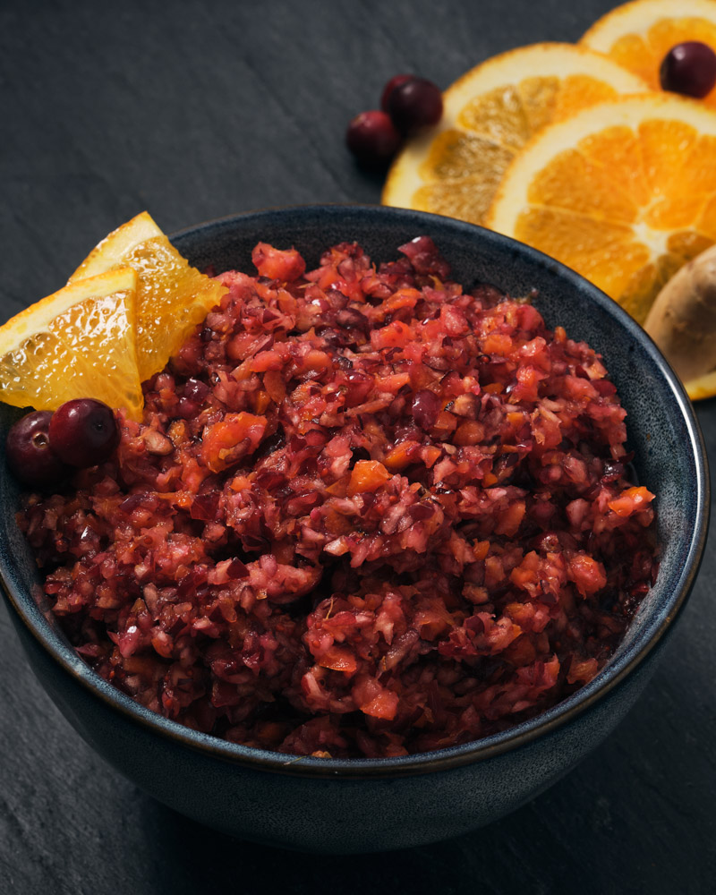 4 Ingredient Cranberry Orange Relish