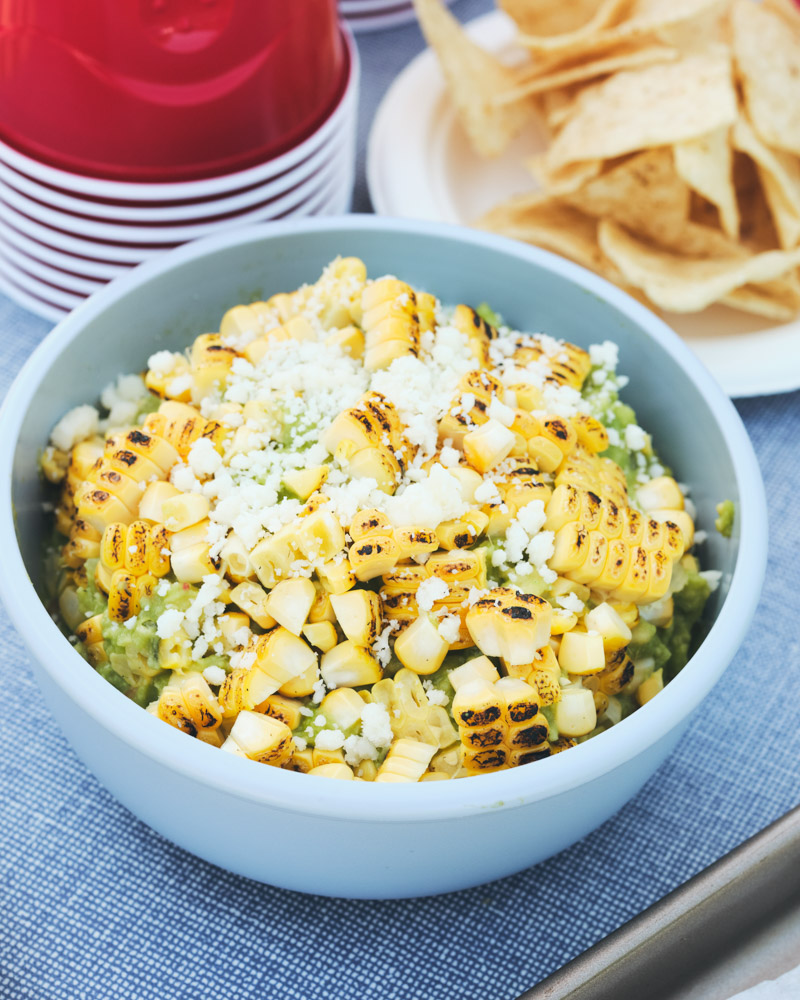 Grilled Corn Guacamole