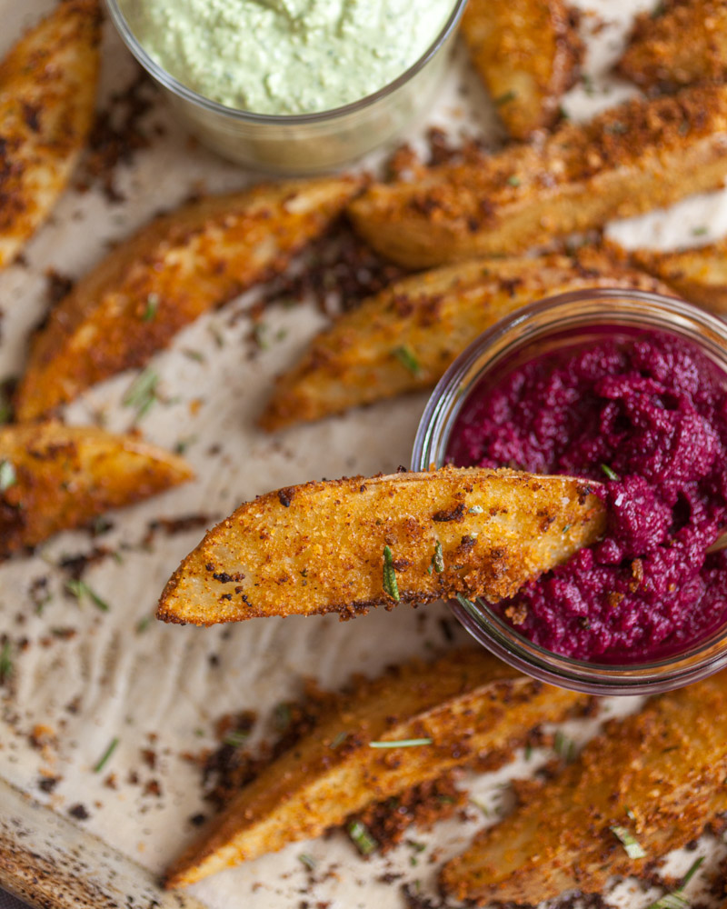 Cheesy Rosemary Jo-Jos (Potato Wedges)