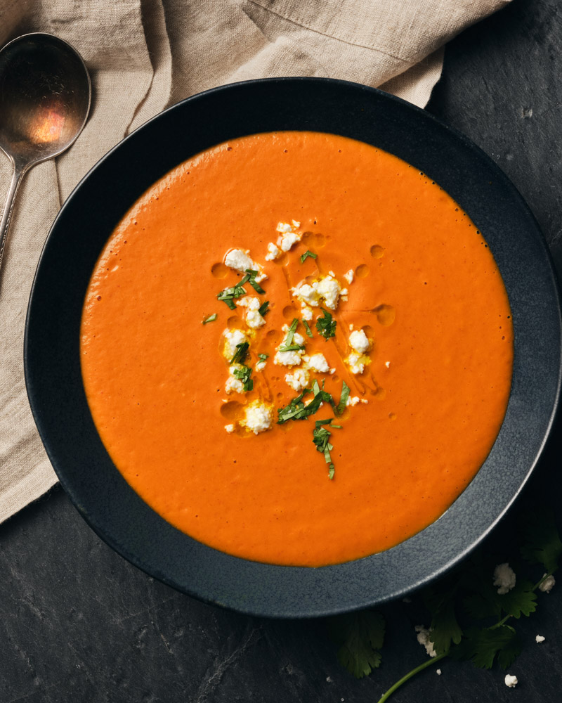 Roasted Corn And Spicy Chipotle Soup