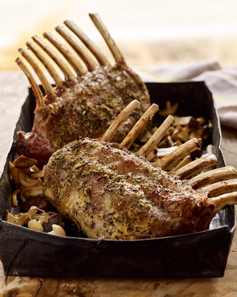 Roasted Rack of Lamb Dijon