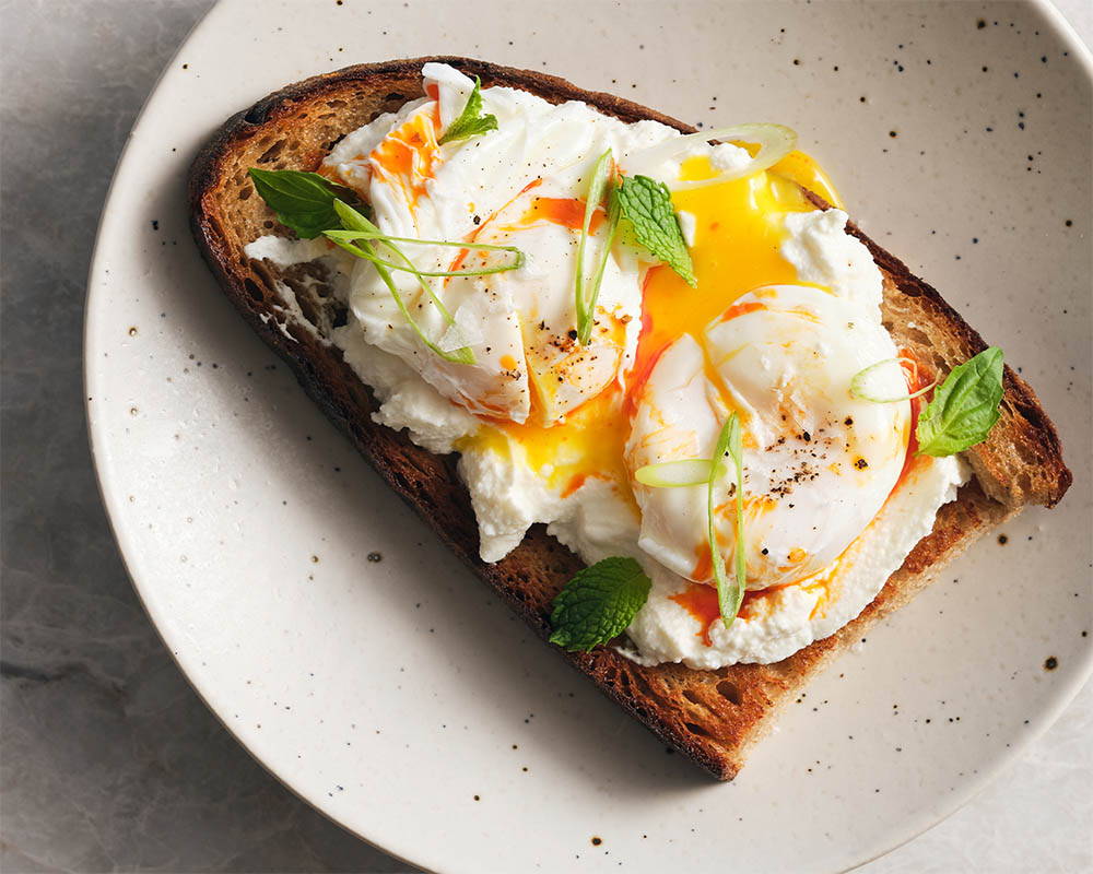 poached egg toast