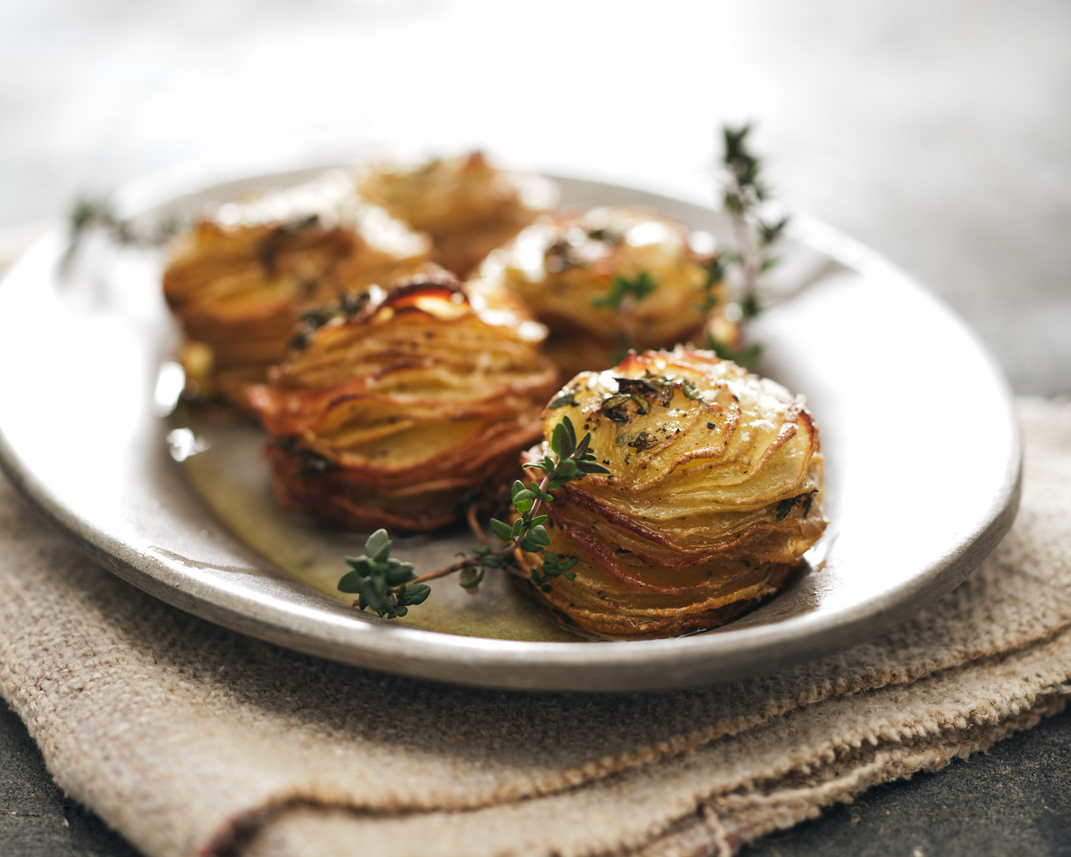 stacked potatoes