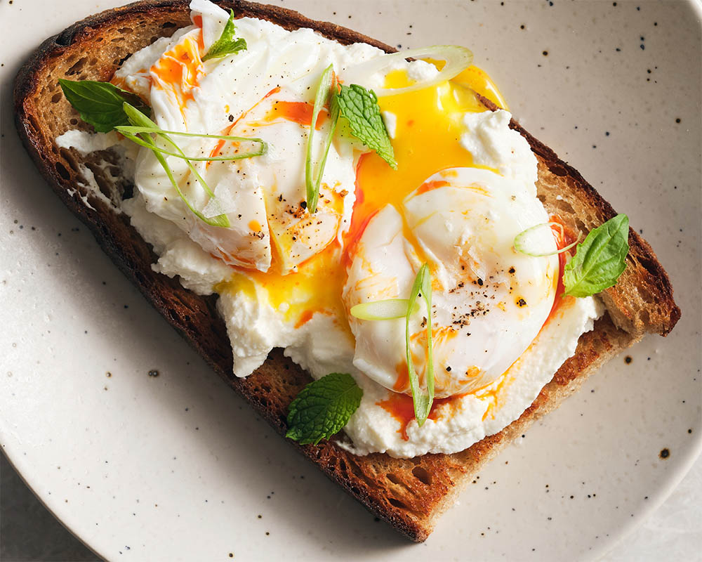 poached egg toast