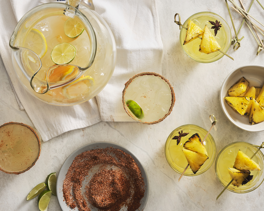 Pitcher margarita and pineapple perfection mocktail