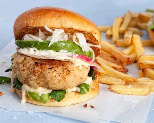 northwest dungeness crab cake burger