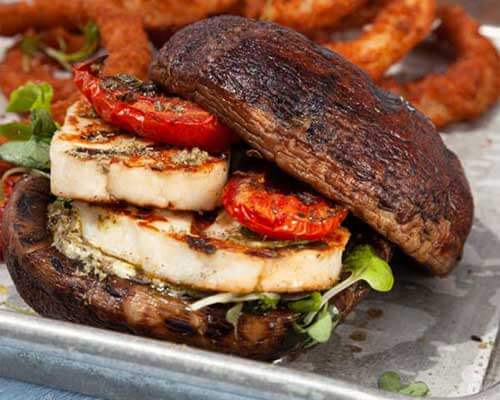 portobello veggie burger