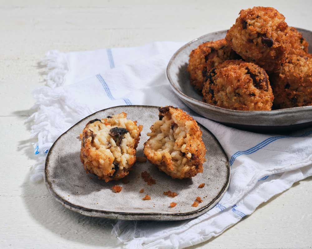 What to Bring to a Holiday Party: Mushroom Arancini from Metropolitan Market