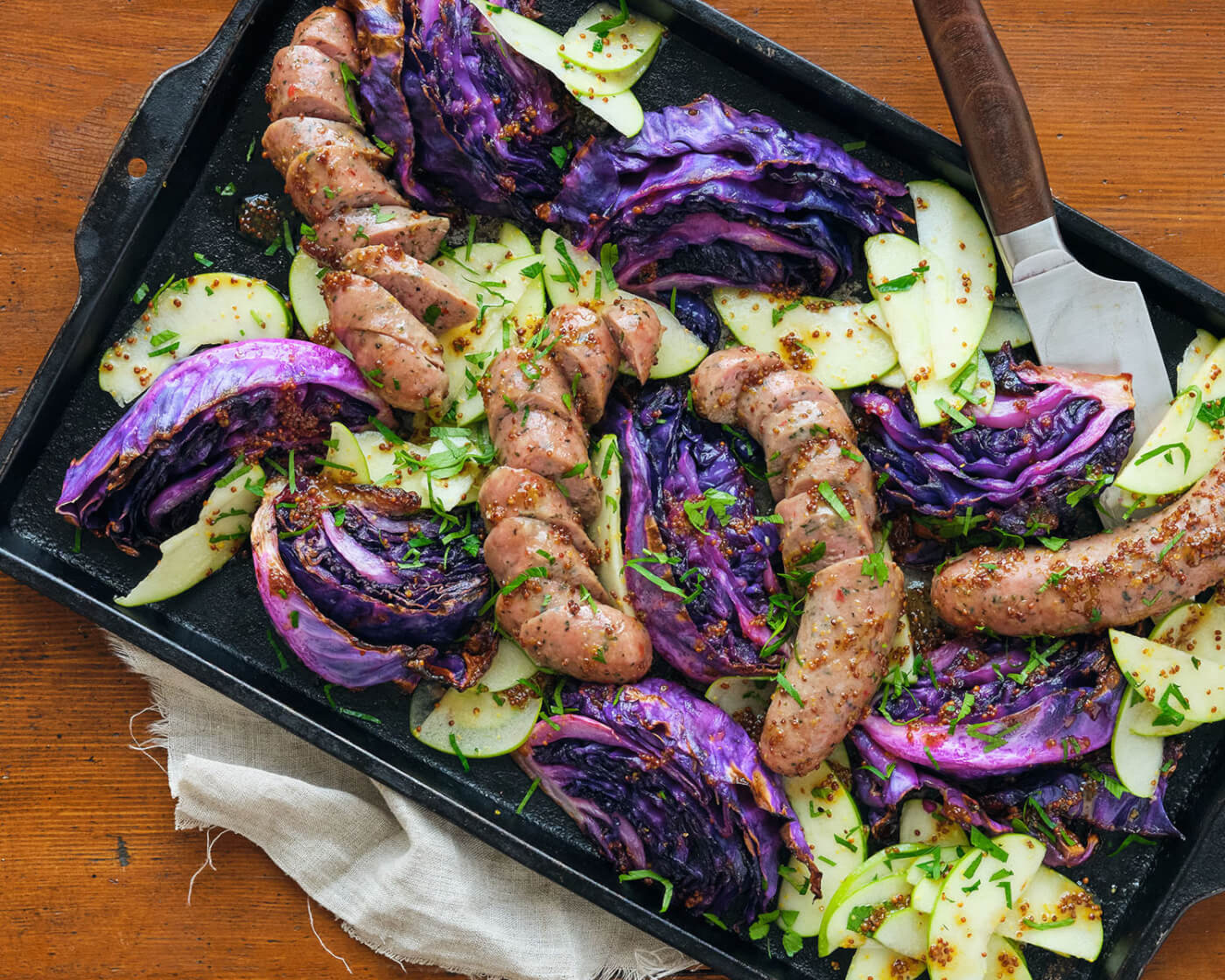 sheet pan cabbage