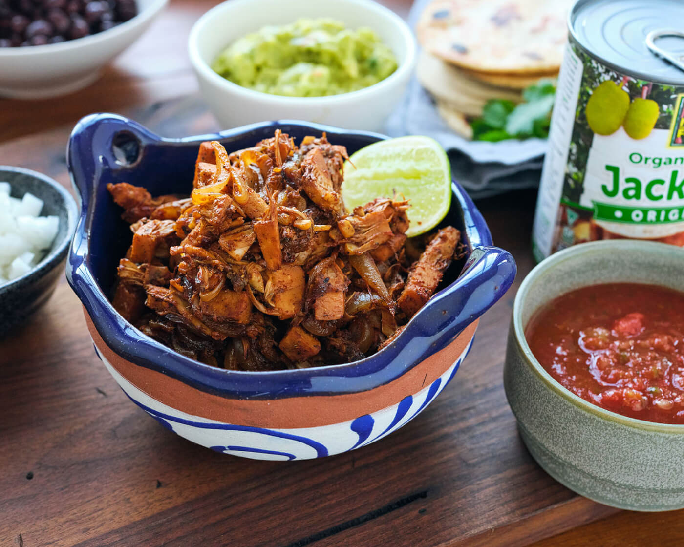 green jackfruit carnitas