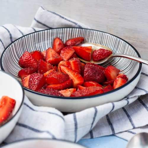 balsamic macerated strawberries