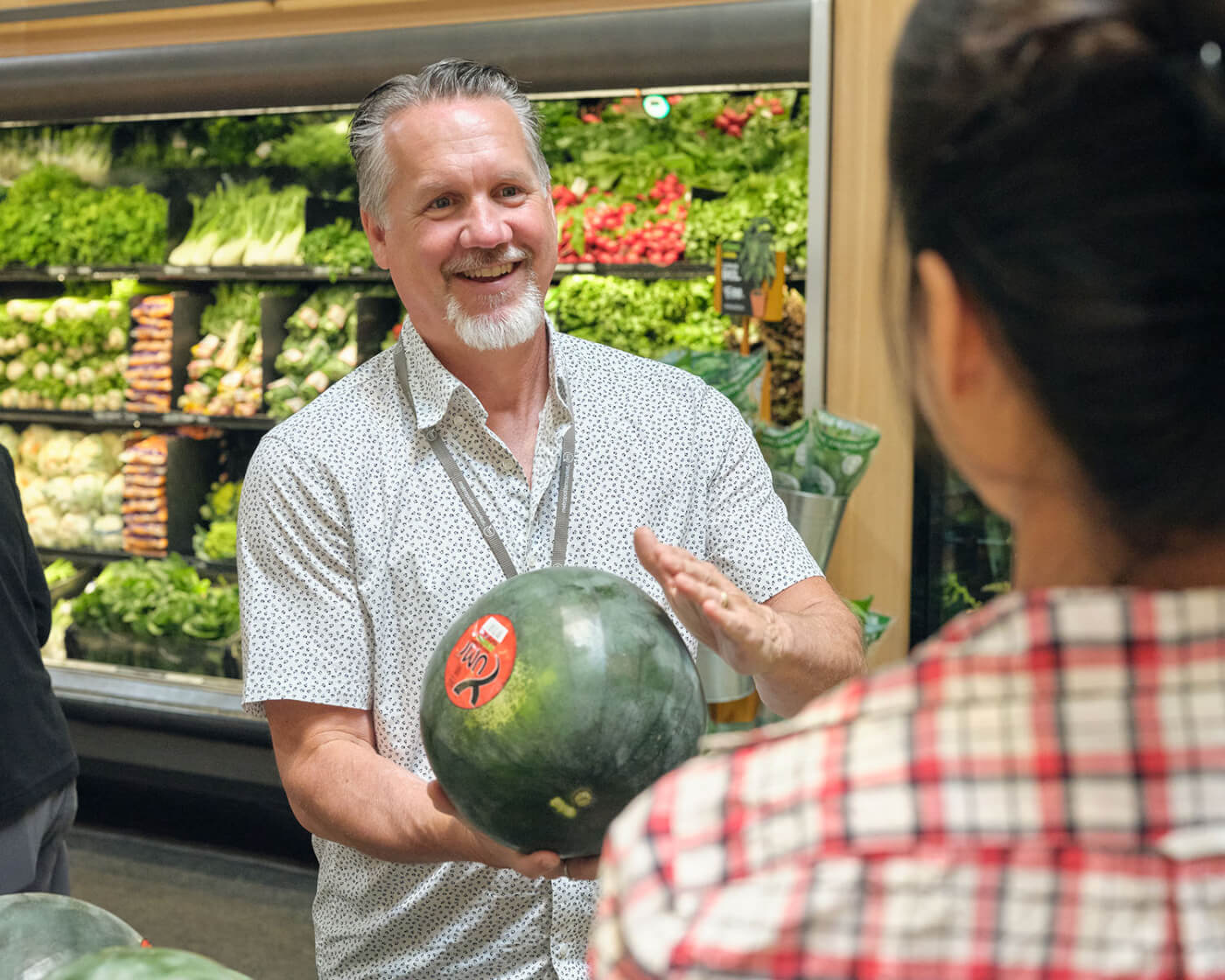 Dino holding a watermelon