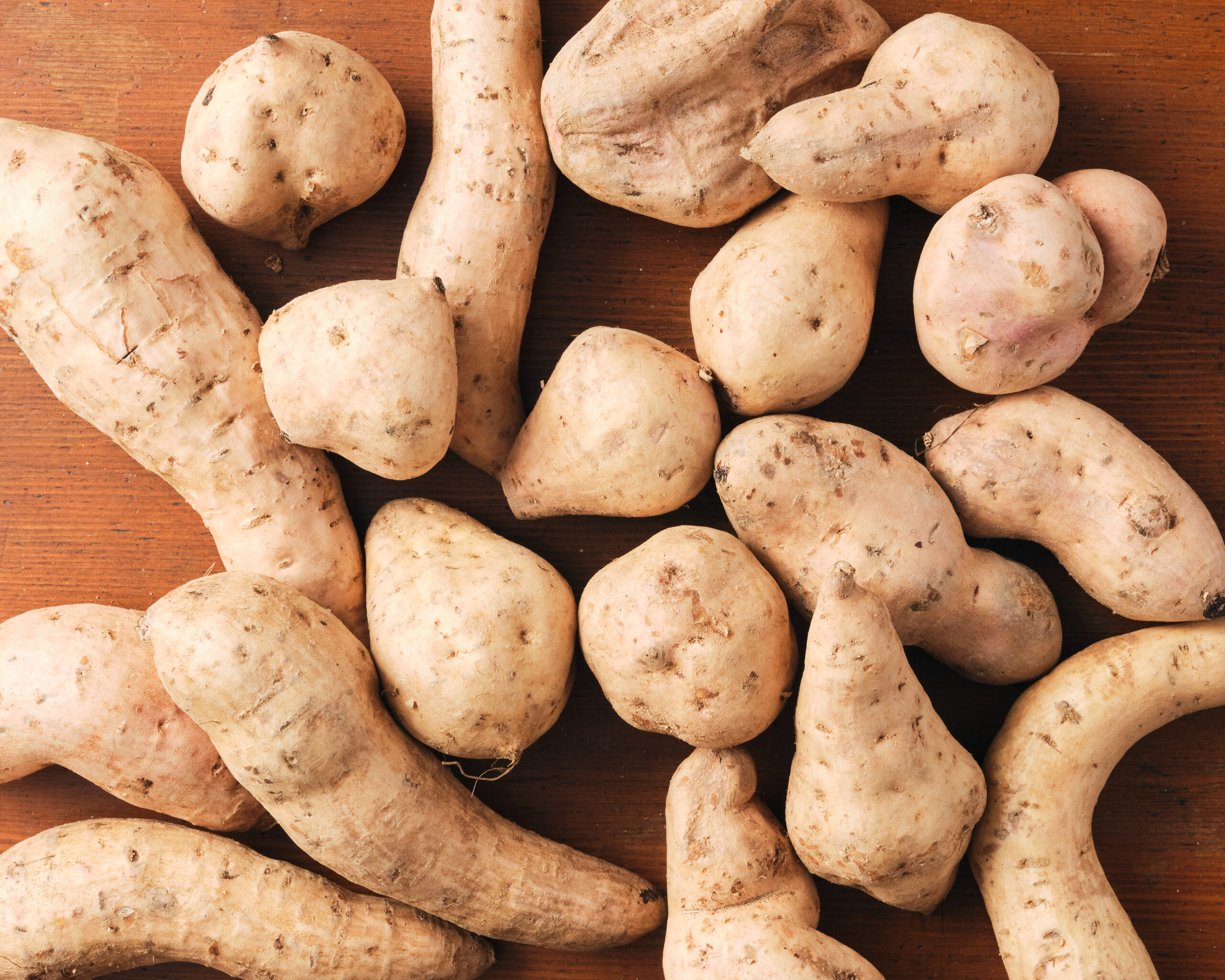 okinawan sweet potatoes unpeeled