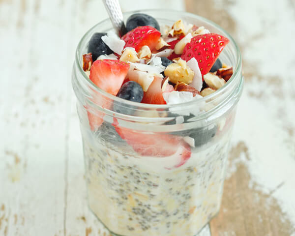 overnight oats with chia seeds